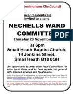 Nechells Ward Committee - November 2014