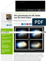 WWW Examiner Com Article Ufo Photobombs The Iss Nasa Cuts Li