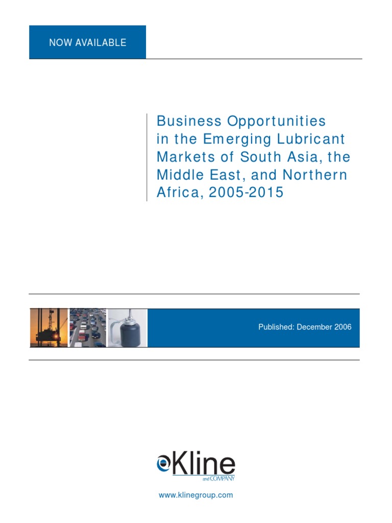 Business Opportunities in The Emerging Lubricant Markets of South Asia