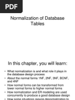 Normalization of Database Tables