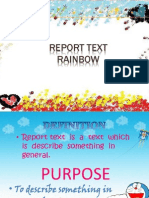 Report Text Rainbow