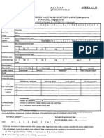 Cerere Stabilire Resedinta - Anexa 19