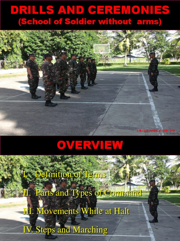 Drills and Ceremonies Guide | PDF | Foot | Military