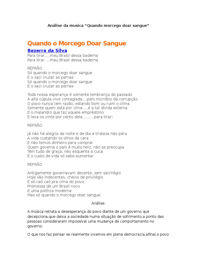 Análise da Música 