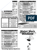 2009 Activity List Water Wars Weekend