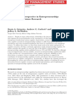 The Cognitive Perspective in Entrepreneurship - An Agenda For Future Research - 2010