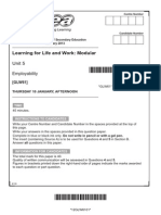 GCSE LLW Past Papers Mark Schemes Standard January Series 2013 11850