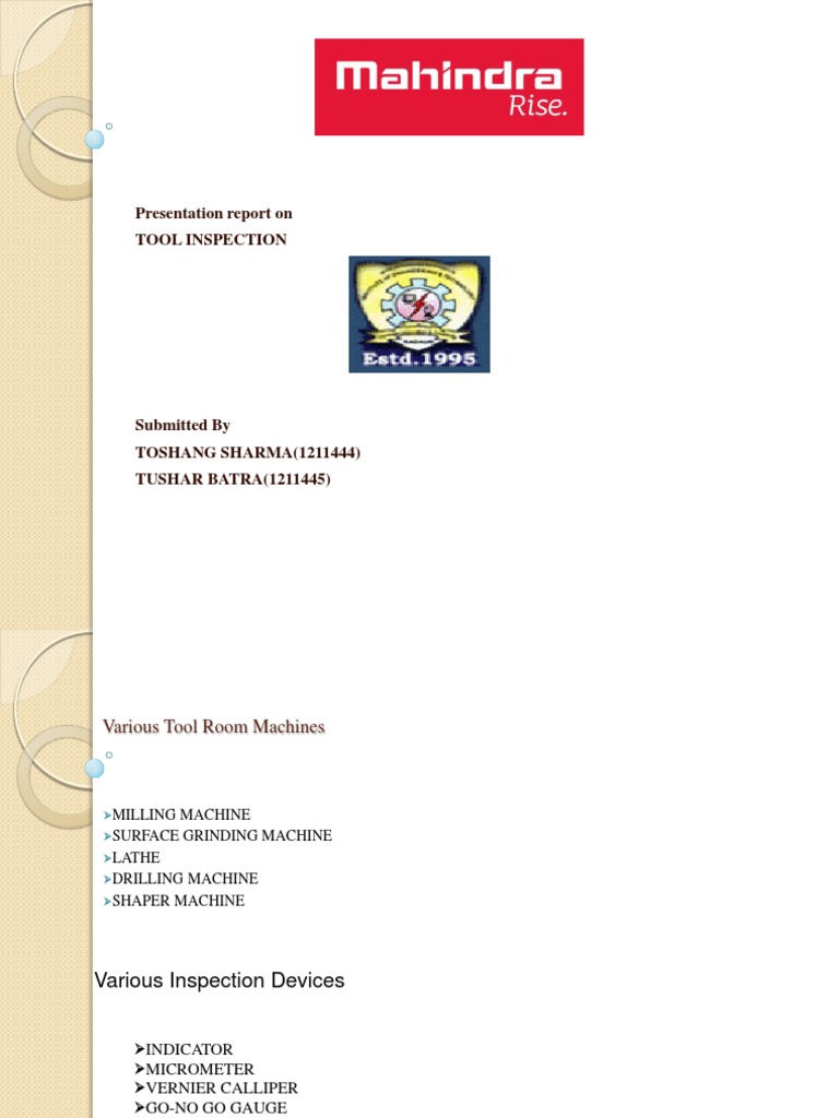 Various ToolRoom | PDF | Machining | Industrial Processes