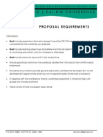 2015 Kadkai Proposal Requirements