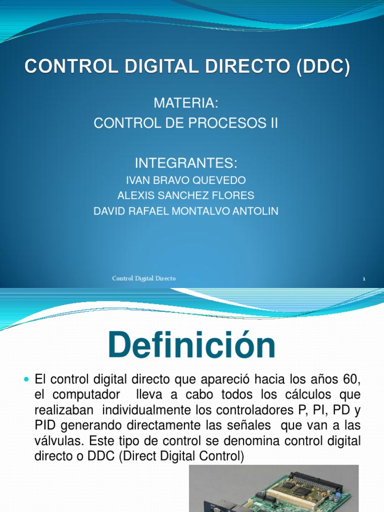 Control Digital Directo (DDC) PDF Par termoeléctrico Tecnología digital