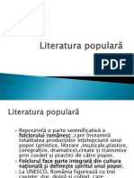 Literatura Populara