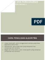 Pertemuan 5 (Contoh Latihan)