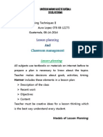 Approaches Methods Lesson Planning Classroom Management