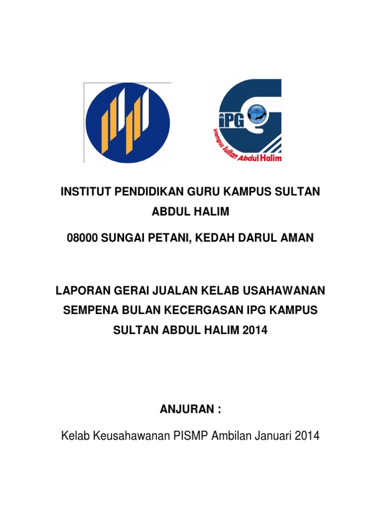 Laporan Jualan Kelab Keusahawanan