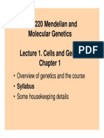 BIOS 220 - L1 Cells and Genes