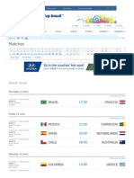 Matches: Brazil Croatia