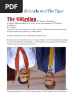 Elections Mahinda and The Tiger