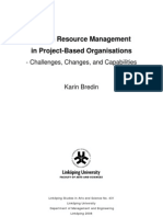 Human Resource Management in Project-Based Organisations: - Challenges, Changes, and Capabilities