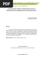 Centro e Centralidade