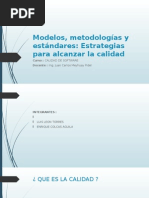 Modelos, Metodologías y Estándares