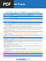 Perfil del postulante