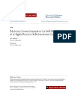 Moisture Content Impact on the Self-Heating Rate of a Highly Reac