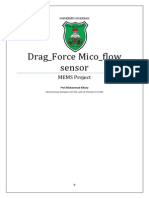 Drag Force wind flow sensor