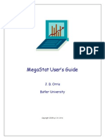 MegaStat Users Guide