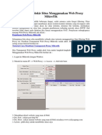 Cara Memblokir Situs Menggunakan Web Proxy MikroTik
