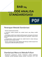 metode analisa standardisasi