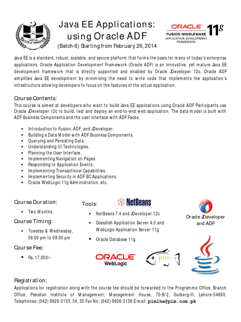 Java EE Development with Oracle ADF | PDF | Computers