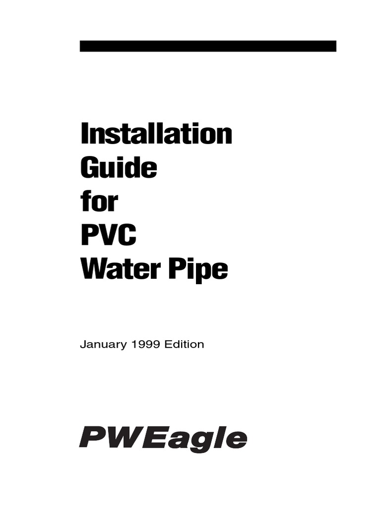PVC Pipeline Design Manual | PDF | Pipe (Fluid Conveyance) | Drill