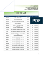 NEC For Sale From Powerstorm 4SB01261258