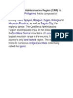 Region Philippines Provinces Abra Apayao Benguet Ifugao Kalinga Mountain Province Baguio City