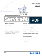 Service Manual: Food Processor HR7620 HR7625