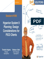 Hyperion System 9 Planning: Design Considerations For FICO Clients