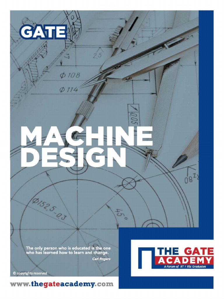 GATE Machine Design Book | PDF | Yield (Engineering) | Strength Of ...