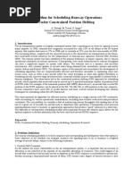 Algorithm For Scheduling Runway Operations Under Constrained Position Shifting