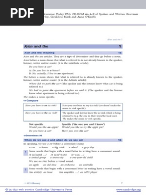 English Grammar Today Book With CD Rom Sample Pages | PDF