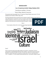 Highlights Demographic Survey of American Jewish College Students 2014