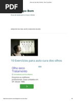 Auto Cura Dos Olhos Archives - Bom Corpo Bom