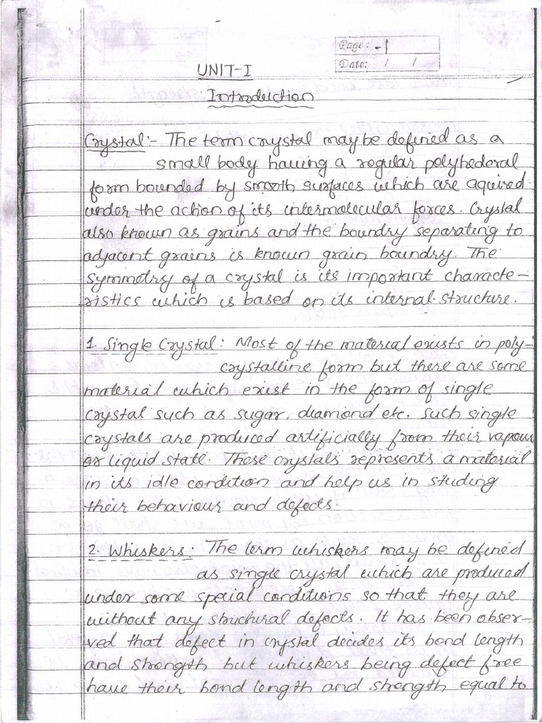 material science notes