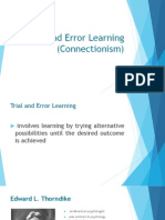 Trial and Error Learning (Connectionism)