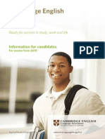 First Information For Candidates 2015 Document PDF