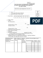 Application Form For Commissioned Officer
