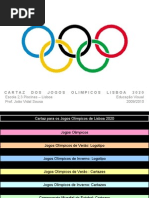 Imaginario para o Cartaz Jogos Olimpicos de Lisboa 2020