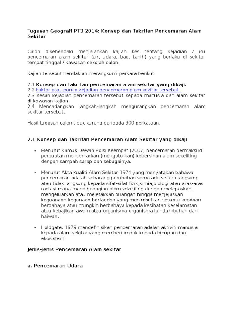 Tugasan Geografi Pt3 2014