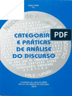 Categorias e Práticas de Análise Do Discurso