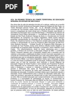 Ata da reunião técnica realizada no município de Tupi Paulista 12-09-2014
