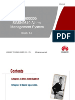 OWB600305 SGSN9810 Alarm Management System ISSUE1.0